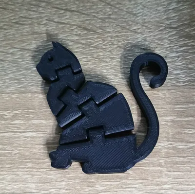 Móc khóa mèo Flexy Cat in 3D linh hoạt, dễ thương và độc đáo