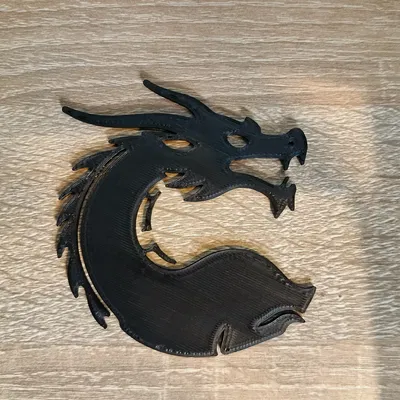 Mô hình 3D Dragon Shadow - Tác phẩm trang trí độc đáo dễ in