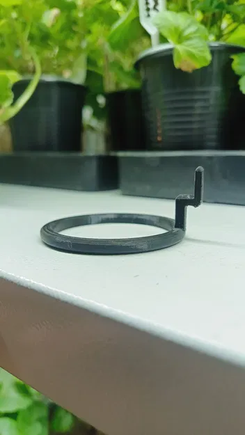 Móc treo chậu cây giống gắn kệ sắt (đường kính 50mm) in 3D - Image 1