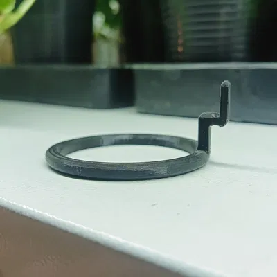 Móc treo chậu cây giống gắn kệ sắt (đường kính 50mm) in 3D