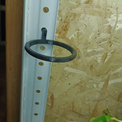 Móc treo chậu cây giống gắn kệ sắt (đường kính 50mm) in 3D