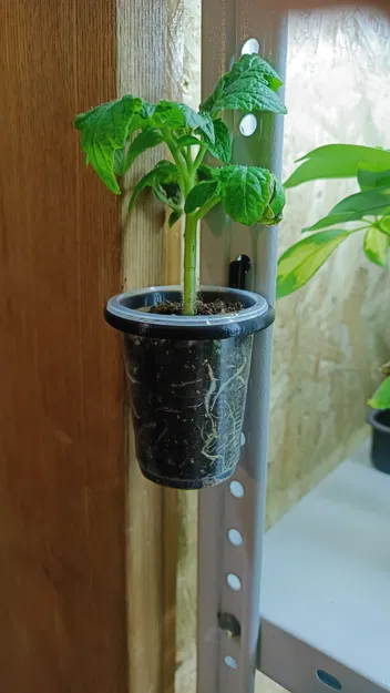 Móc treo chậu cây giống gắn kệ sắt (đường kính 50mm) in 3D - Image 3