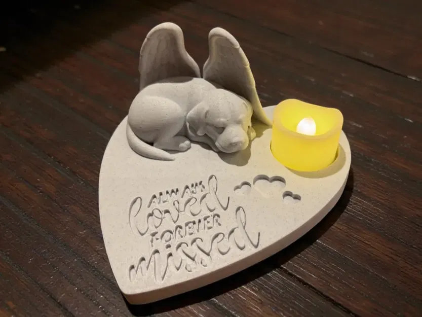 Tượng Tưởng Niệm Thiên Thần Labrador - Always Loved Forever Missed - Image 1