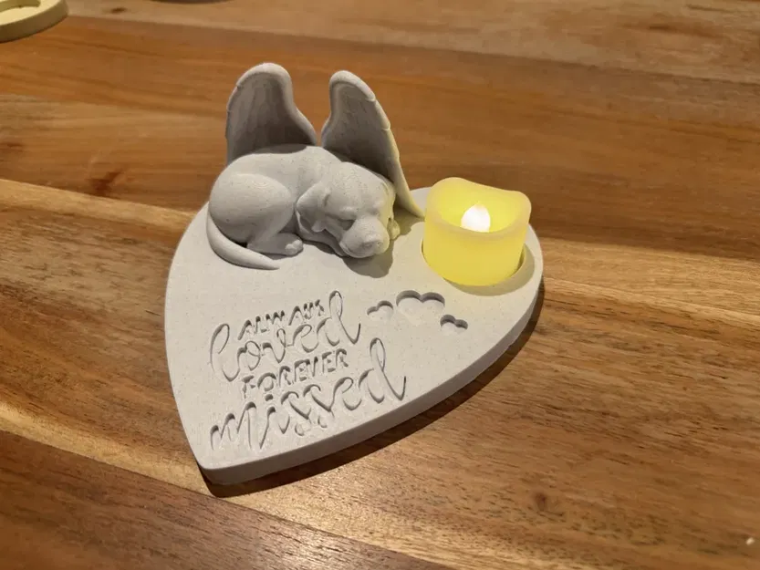 Tượng Tưởng Niệm Thiên Thần Labrador - Always Loved Forever Missed - Image 2