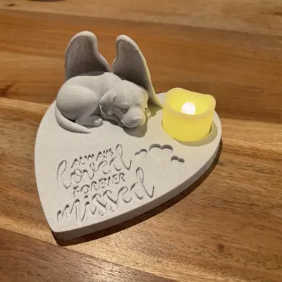 Tượng Tưởng Niệm Thiên Thần Labrador - Always Loved Forever Missed