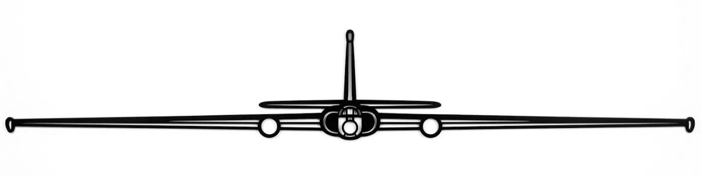 Mô hình treo tường Lockheed U-2 Dragon Lady - In 3D nghệ thuật - Image 3