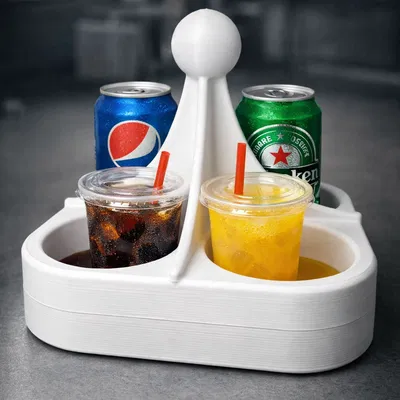 Khay đựng 4 ly tiện lợi | Mẫu in 3D hiện đại