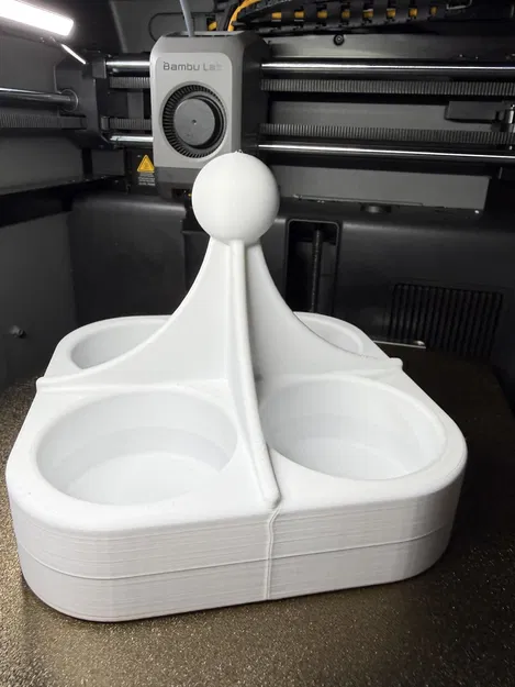 Khay đựng 4 ly tiện lợi | Mẫu in 3D hiện đại - Image 2