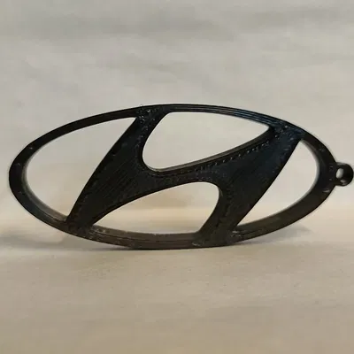 Móc khóa logo Hyundai in 3D độc đáo cho người yêu xe