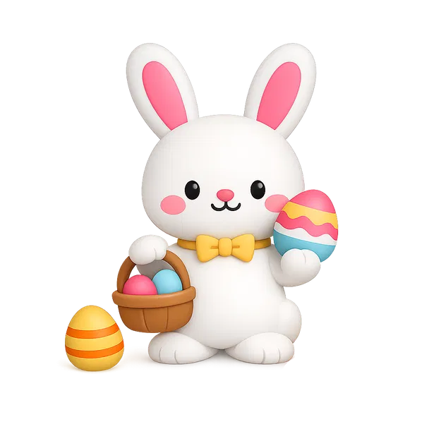 Mô hình thỏ Phục sinh đáng yêu (Cute Easterbunny) - Image 1