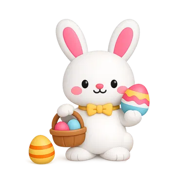 Mô hình thỏ Phục sinh đáng yêu (Cute Easterbunny)