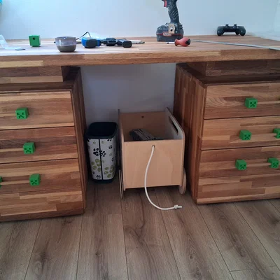 Tay nắm ngăn kéo hình Creeper Minecraft in 3D độc đáo