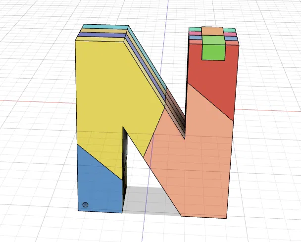 Bảng tên chữ N dạng giải đố - Image 2