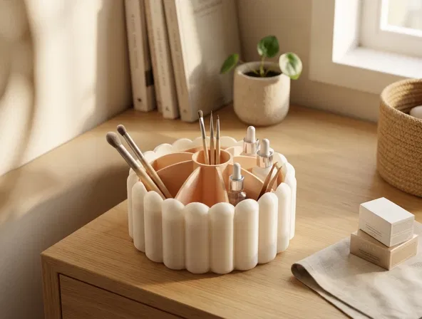 Khay Đựng Đồ Đa Năng Chia Ngăn Hình Tròn - Image 1