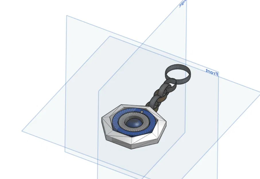 Gyrofidget Spinner – In liền khối kèm dây xích (Infill 50–100%) - Image 1