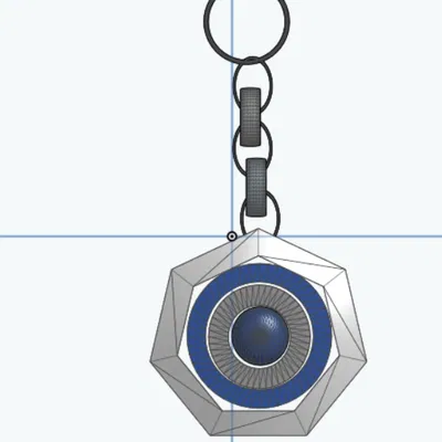 Gyrofidget Spinner – In liền khối kèm dây xích (Infill 50–100%)