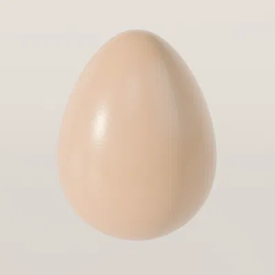 Mô hình quả trứng 3D đơn giản - Phụ kiện trang trí Phục sinh