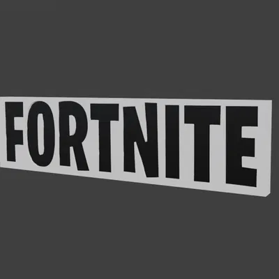 Mô hình hộp đèn LED Logo Fortnite 3D - Có thể treo tường