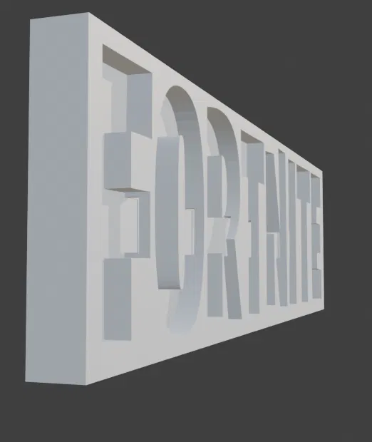 Mô hình hộp đèn LED Logo Fortnite 3D - Có thể treo tường - Image 3