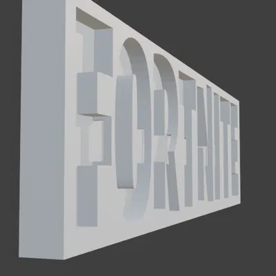 Mô hình hộp đèn LED Logo Fortnite 3D - Có thể treo tường