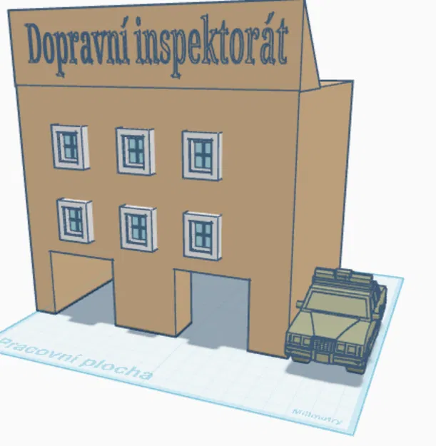 Mô hình 3D tòa nhà thanh tra giao thông (Dopravní inspektorát) - Image 1