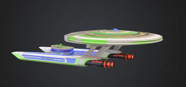 Mô hình 3D USS Cerritos - Tàu vũ trụ từ Star Trek: Lower Decks - Image 1