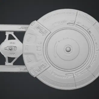 Mô hình 3D USS Cerritos - Tàu vũ trụ từ Star Trek: Lower Decks