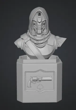 Mô hình tượng bán thân Cayde-6 Destiny 2 kèm bệ trưng bày cực chất - Image 1