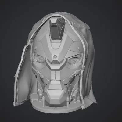 Mô hình 3D tượng đầu Cayde-6 từ game Destiny 2 đầy ấn tượng