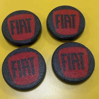 Nắp chụp mâm xe 60mm cho FIAT (mâm Ronal R15) in 3D