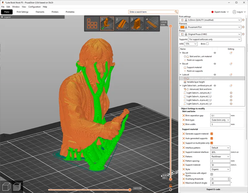Luke Skywalker Book Nook (Mô hình giá đỡ sách Star Wars) - Image 10