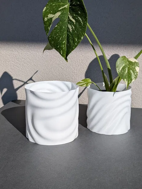 Mẫu Chậu Cây 3D Melted Plant Pot Độc Đáo - In Vase Mode Siêu Nhanh - Image 1