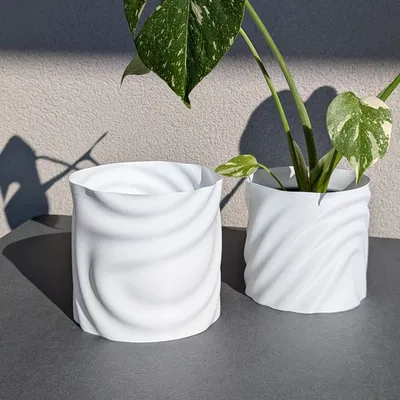 Mẫu Chậu Cây 3D Melted Plant Pot Độc Đáo - In Vase Mode Siêu Nhanh
