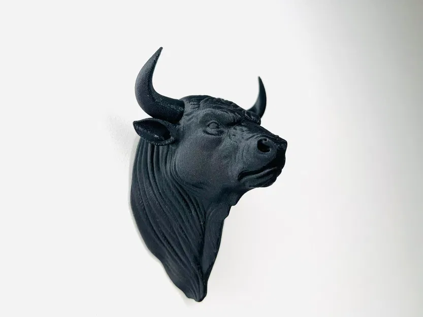 Mô hình đầu bò trang trí treo tường độc đáo - Image 1