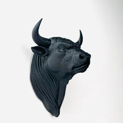 Mô hình đầu bò trang trí treo tường độc đáo