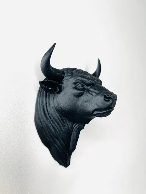 Mô hình đầu bò trang trí treo tường độc đáo - Image 2