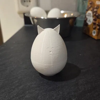Mô hình in 3D Cat Eggbox - Hộp đựng trứng hình mèo cực đáng yêu