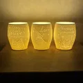 Đèn Litophane Tealight chủ đề Cáo, Sói & Gấu đáng yêu - Thumbnail 2