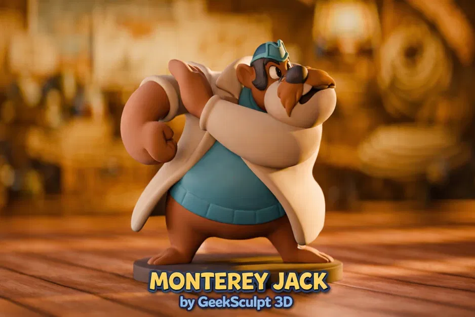 Mô hình nhân vật Monterey Jack trong Rescue Rangers - Image 1