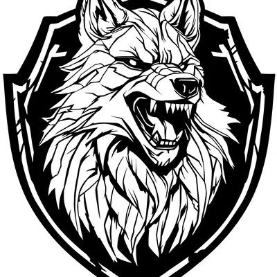 Mô hình 3D tranh treo tường đầu sói mạnh mẽ cho không gian sống