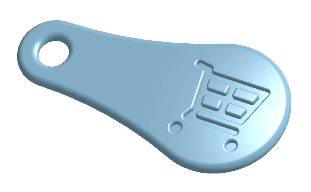 Chìa khóa mở xe đẩy siêu thị in 3D tiện lợi - Image 1