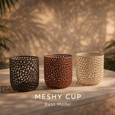 Meshy Cup - Cốc đựng đa năng thiết kế lưới 3D in ấn tượng