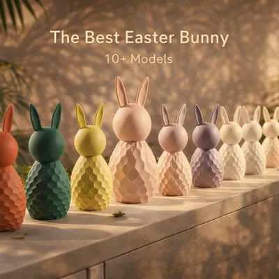 Bộ sưu tập Thỏ Phục sinh – 10 mẫu họa tiết – Có thể thay đổi kích thước