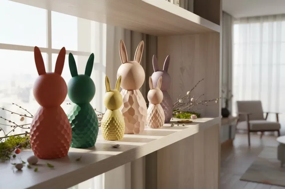 Bộ sưu tập Thỏ Phục sinh – 10 mẫu họa tiết – Có thể thay đổi kích thước - Image 4