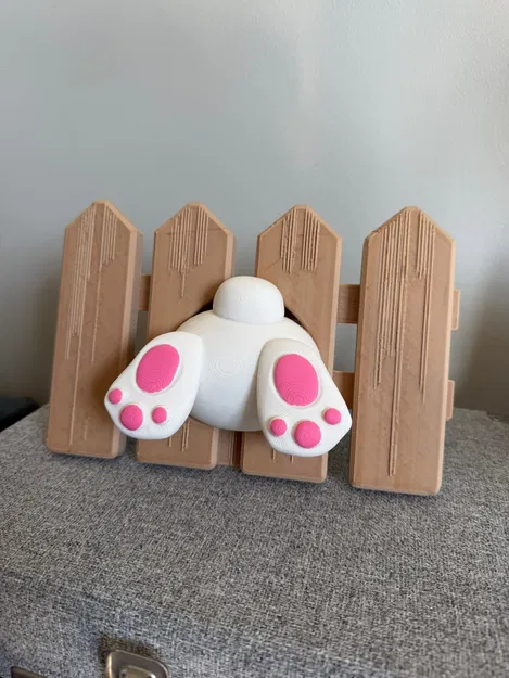 Mô hình thỏ chui hàng rào trang trí cực dễ thương cho ngày Phục sinh - Image 3