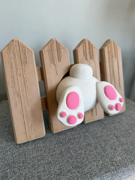 Mô hình thỏ chui hàng rào trang trí cực dễ thương cho ngày Phục sinh - Image 4