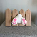 Mô hình thỏ chui hàng rào trang trí cực dễ thương cho ngày Phục sinh - Thumbnail 5