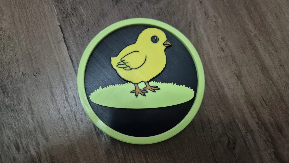 Đế lót ly Gà con Phục sinh – Series #02 - Image 1