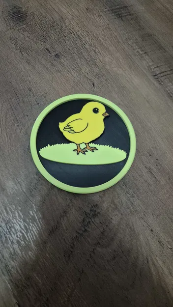 Đế lót ly Gà con Phục sinh – Series #02 - Image 2