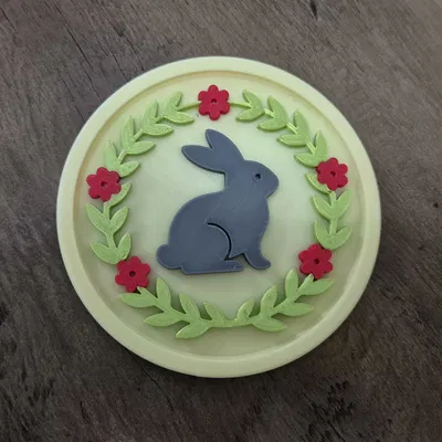 Bộ Lót Ly Hình Thỏ Phục Sinh & Khay Đựng – Series #01